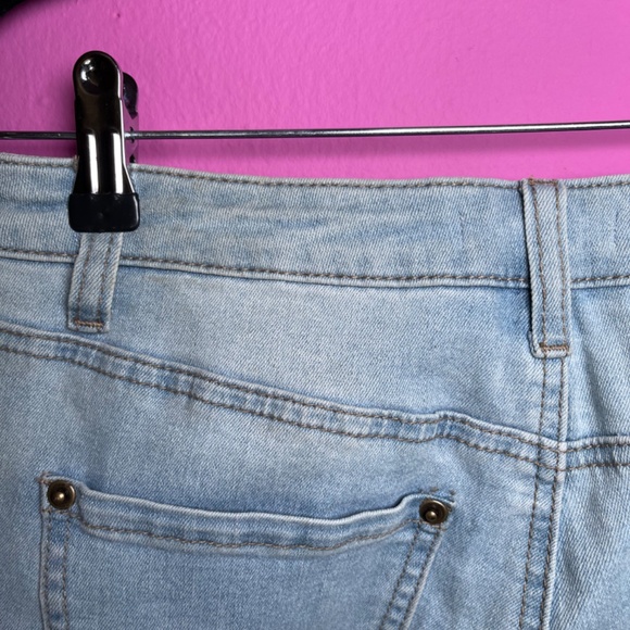 Luxe Moda stretch, embellished, frayed boot, cut jeans - Picture 7 of 10